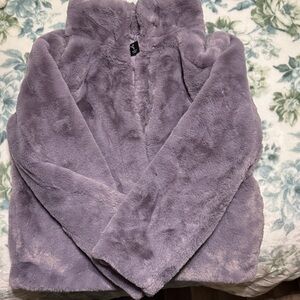 Lavender Faux Fur Jacket